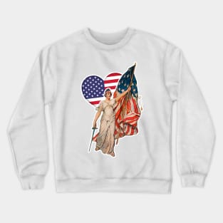 Patriot We Believe in God: America First Crewneck Sweatshirt